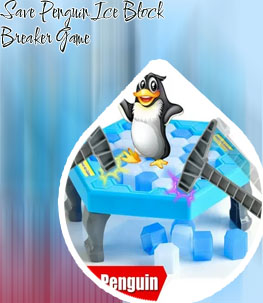 Save penguin on ice game
